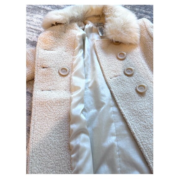 Guess Cream Boucle Pea Coat - Picture 4 of 5
